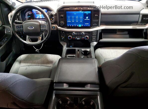 1FTEW1EP2MFB78768 2021 FORD F150 Gray Dashboard view