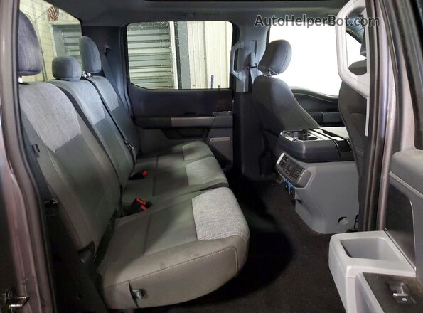 1FTEW1EP2MFB78768 2021 FORD F150 Gray Rear seats view