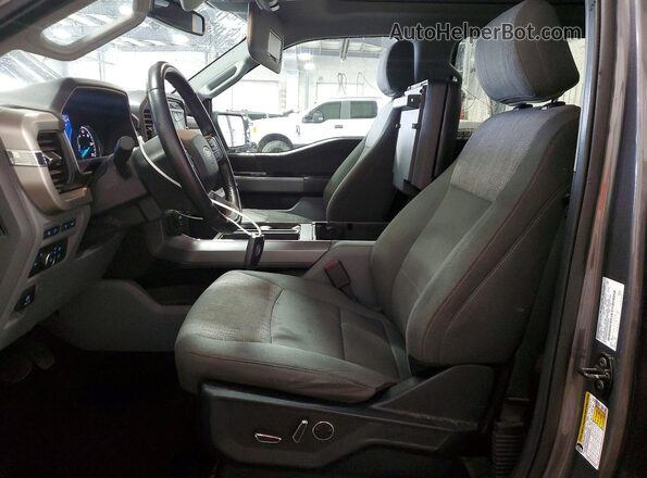 1FTEW1EP2MFB78768 2021 FORD F150 Gray Front interior view