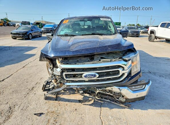 1FTEW1EP2MKD32015 2021 FORD F150 Blue Front view