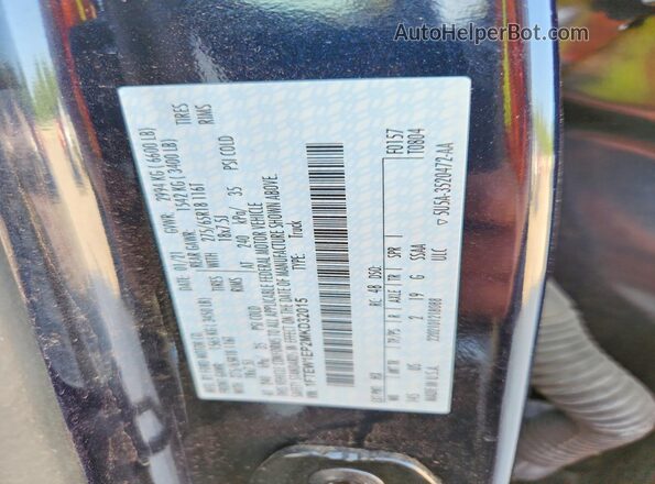 1FTEW1EP2MKD32015 2021 FORD F150 Blue Engine compartment view