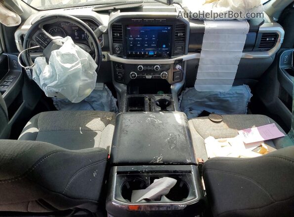 1FTEW1EP2MKD32015 2021 FORD F150 Blue Dashboard view
