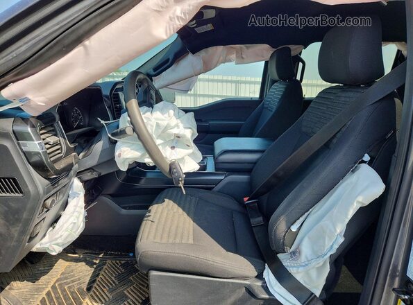 1FTEW1EP2NKE31354 2022 FORD F150 Black Вид салону спереду
