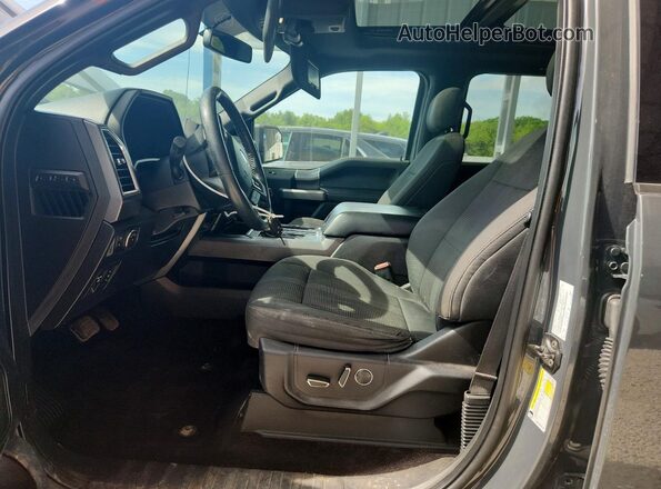 1FTEW1EP3GFC98874 2016 FORD F150 Gray Widok wnętrza z przodu