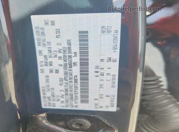 1FTEW1EP3GFC98874 2016 FORD F150 Gray Widok komory silnika