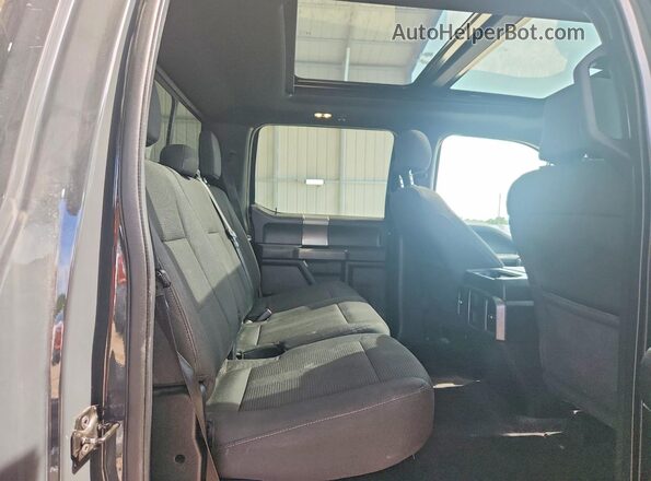1FTEW1EP3GFC98874 2016 FORD F150 Gray Widok tylnych siedzeń