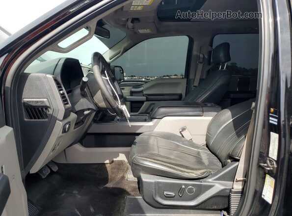 1FTEW1EP3HFC43097 2017 FORD F150 Black Widok wnętrza z przodu