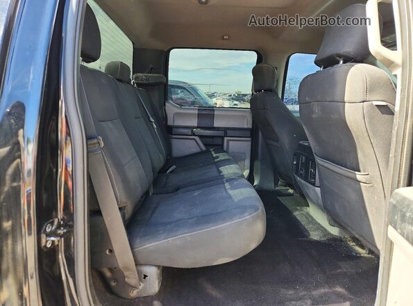 1FTEW1EP3HKD42056 2017 FORD F150 Black Vista de los asientos traseros