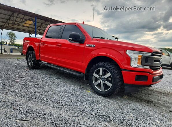 1FTEW1EP3JFA92977 2018 FORD F150 Красный Передняя правая четверть