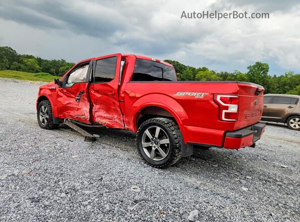 1FTEW1EP3JFA92977 2018 FORD F150 Красный Задняя левая четверть