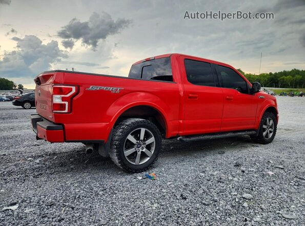 1FTEW1EP3JFA92977 2018 FORD F150 Красный Задняя правая четверть