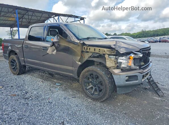 1FTEW1EP3JFD62211 2018 FORD F150 Brown წინა მარჯვენა