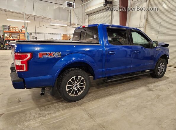 1FTEW1EP3JKC09495 2018 FORD F150 Blue Rear right