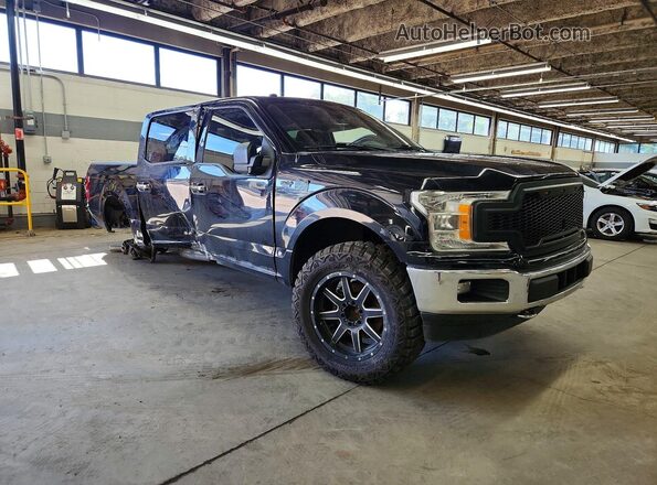 1FTEW1EP3JKC23526 2018 FORD F150 Черный Передняя правая четверть