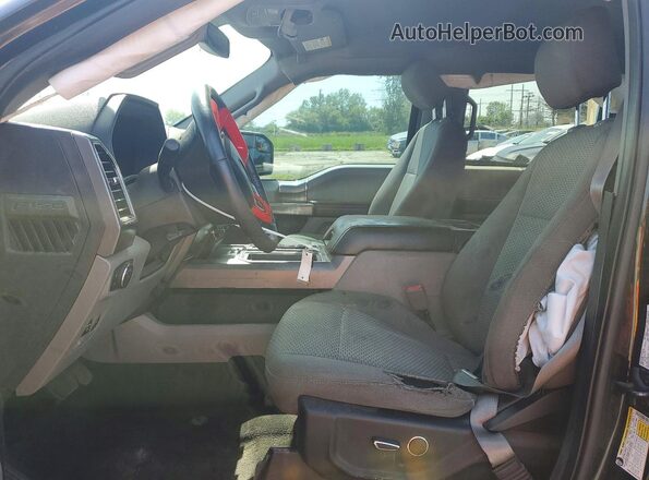 1FTEW1EP3JKC23526 2018 FORD F150 Черный Вид салона спереди