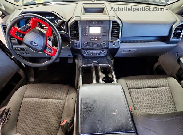 1FTEW1EP3JKC23526 2018 FORD F150 Черный Вид панели приборов
