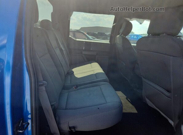 1FTEW1EP3LKD30594 2020 FORD F150 Blue Rear seats view