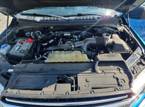 1FTEW1EP3LKD30594 2020 FORD F150 Blue Rear interior view