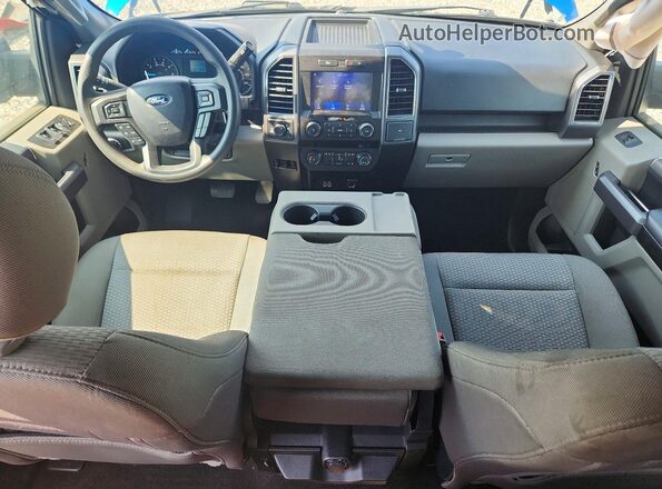 1FTEW1EP3LKD30594 2020 FORD F150 Blue Dashboard view