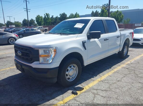 1FTEW1EP3MFB38389 2021 FORD F150 White Առջևի ձախ երեք քառորդ տեսարան