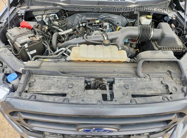 1FTEW1EP3NKD78034 2022 FORD F150 Gray უკანა სალონის ხედი
