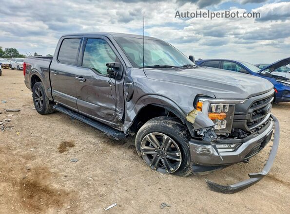 1FTEW1EP3NKD78034 2022 FORD F150 Gray წინა მარჯვენა