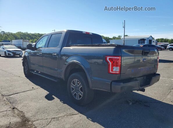 1FTEW1EP4GFB43654 2016 FORD F150 Gray Задня ліва чверть