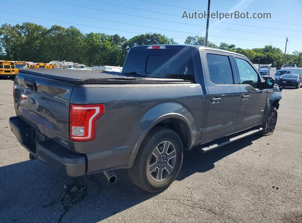 1FTEW1EP4GFB43654 2016 FORD F150 Gray Задня права чверть