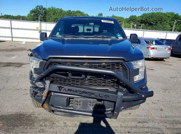 1FTEW1EP4GFB43654 2016 FORD F150 Gray Вид спереду