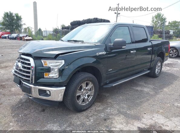 1FTEW1EP4GFB74242 2016 FORD F150 Зеленый Передняя левая четверть