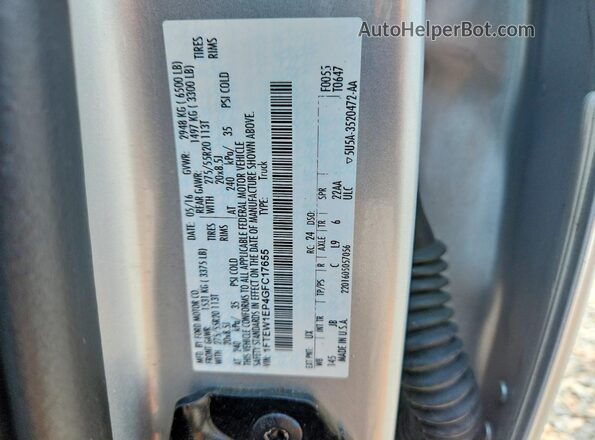1FTEW1EP4GFC17655 2016 FORD F150 Silver Widok komory silnika