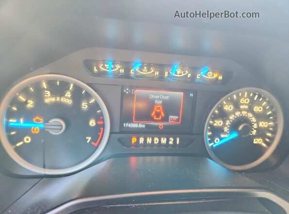 1FTEW1EP4GFC17655 2016 FORD F150 Silver Widok zestawu wskaźników