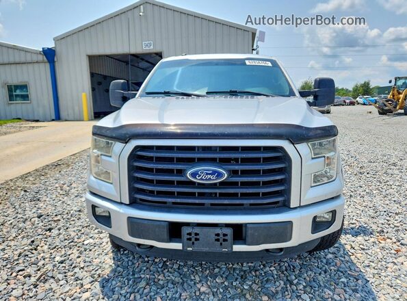 1FTEW1EP4GFC17655 2016 FORD F150 Silver Widok z przodu