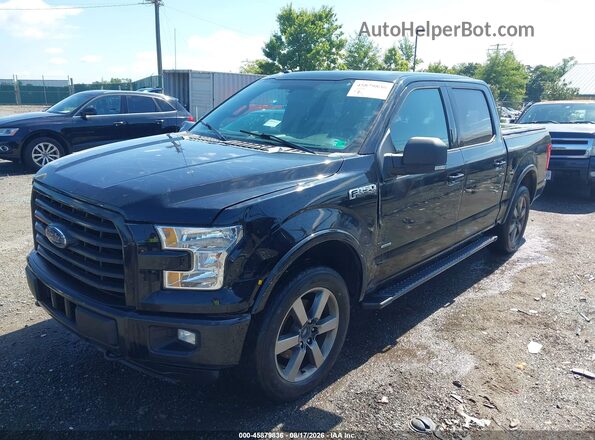 1FTEW1EP4GFC99354 2016 FORD F150 Black Przód lewy