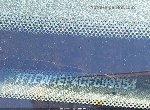 1FTEW1EP4GFC99354 2016 FORD F150 Black Widok komory silnika