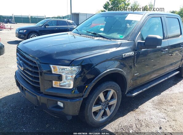 1FTEW1EP4GFC99354 2016 FORD F150 Black Widok z przodu