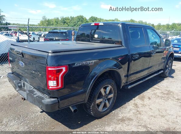 1FTEW1EP4GFC99354 2016 FORD F150 Black Tył prawy