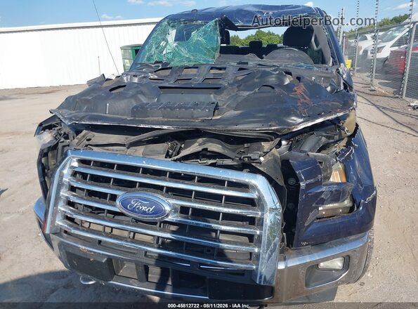 1FTEW1EP4HKC43021 2017 FORD F150 Синий Вид щитка приборов