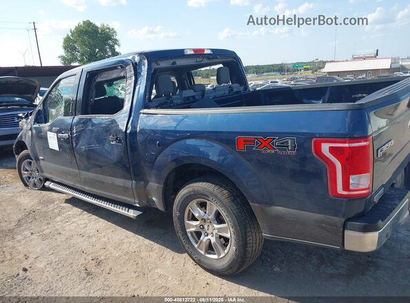 1FTEW1EP4HKC43021 2017 FORD F150 Синий Панорамный вид салона 360°