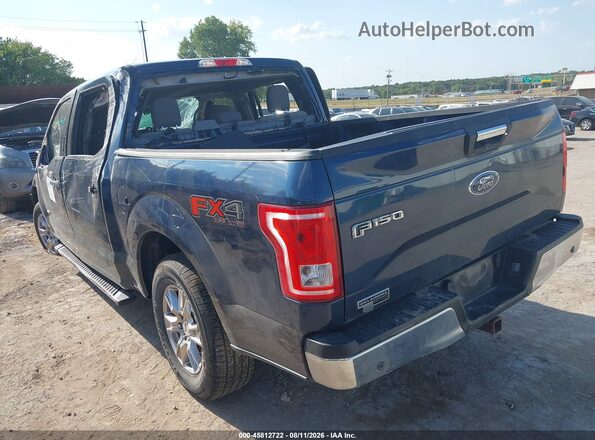 1FTEW1EP4HKC43021 2017 FORD F150 Синий Задняя левая четверть
