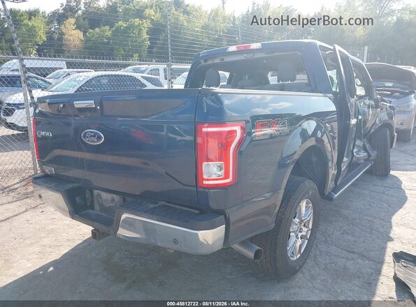 1FTEW1EP4HKC43021 2017 FORD F150 Синий Задняя правая четверть