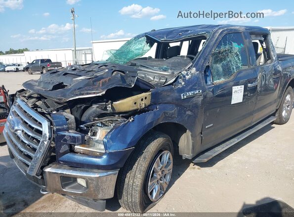 1FTEW1EP4HKC43021 2017 FORD F150 Синий Вид спереди