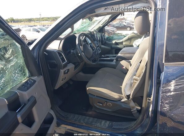 1FTEW1EP4HKC43021 2017 FORD F150 Синий Вид салона спереди