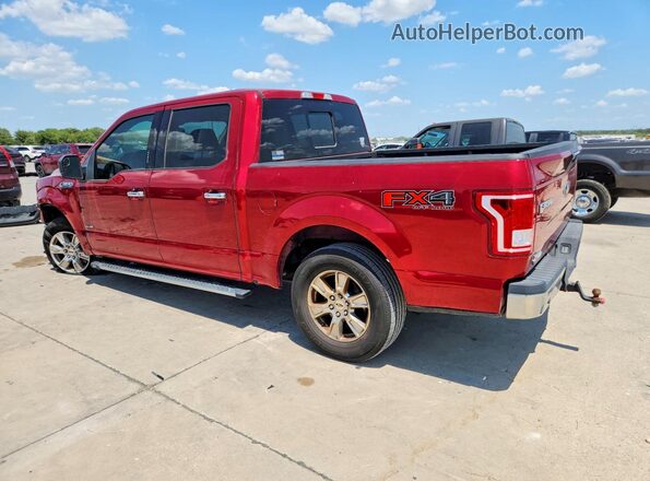 1FTEW1EP4HKC90503 2017 FORD F150 Red Trasero izquierdo