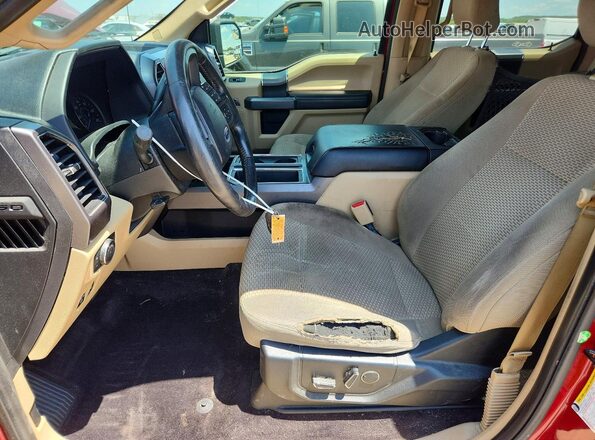 1FTEW1EP4HKC90503 2017 FORD F150 Red Vista interior delantera
