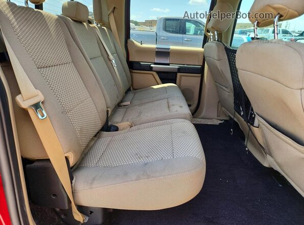 1FTEW1EP4HKC90503 2017 FORD F150 Red Vista de los asientos traseros