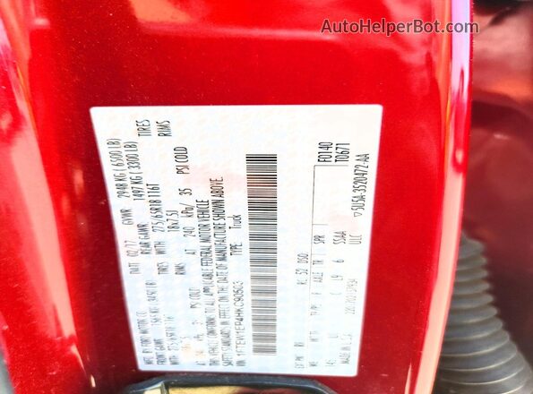 1FTEW1EP4HKC90503 2017 FORD F150 Red Vista del compartimento del motor