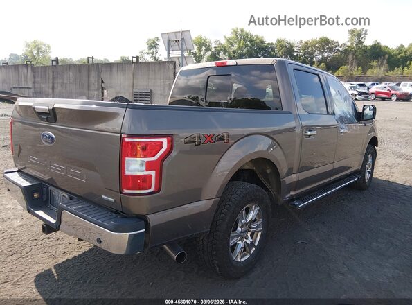 1FTEW1EP4JFA12828 2018 FORD F150 Коричневый Задняя правая четверть