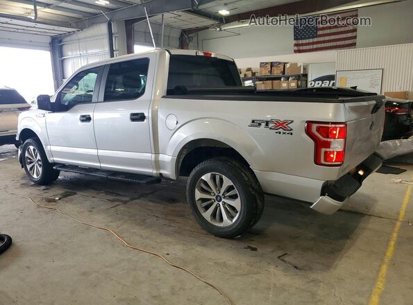 1FTEW1EP4JFD43263 2018 FORD F150 Silver Задня ліва чверть