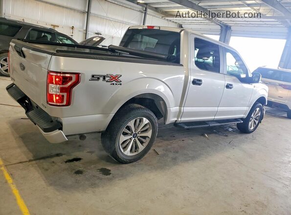1FTEW1EP4JFD43263 2018 FORD F150 Silver Задня права чверть